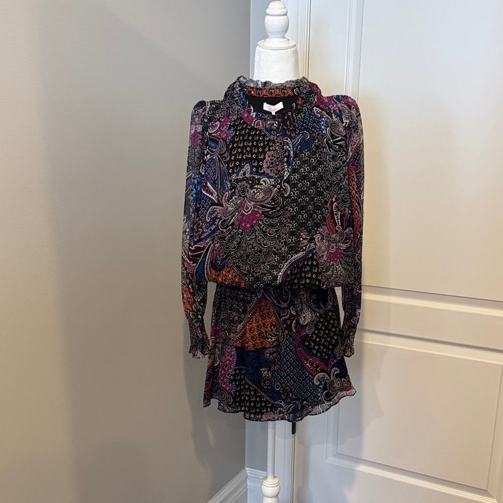 Parker Multicolor Paisley Mini Dress